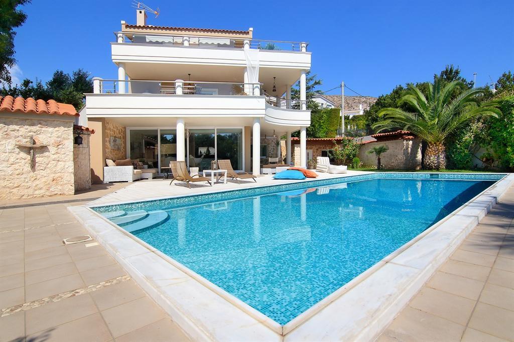 Luxury Villa Sea Melody Palaiá Fókaia المظهر الخارجي الصورة