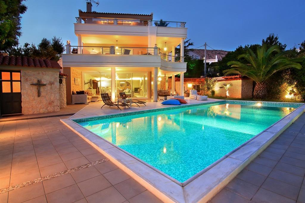 Luxury Villa Sea Melody Palaiá Fókaia المظهر الخارجي الصورة